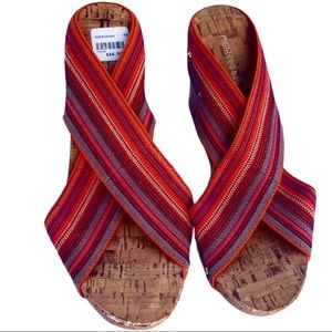 Montego Bay Club wedge elastic straps Sz  10